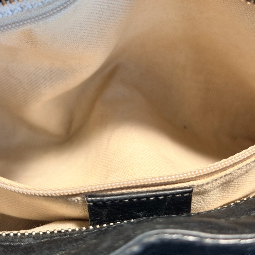 Gucci Sukey Guccissima Black Leather Shoulder Bag - Picture 8 of 14